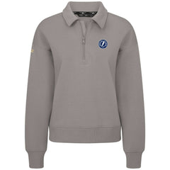 Tampa Bay Lightning Levelwear Women's Canmore Quarter-Zip Pullover - Gray | US 203145786