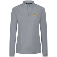Pittsburgh Penguins Levelwear Women's Upright Quarter-Zip Pullover - Gray | US 203145857