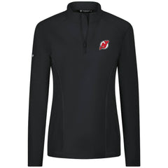 New Jersey Devils Levelwear Women's Upright Quarter-Zip Pullover - Black | US 203145858