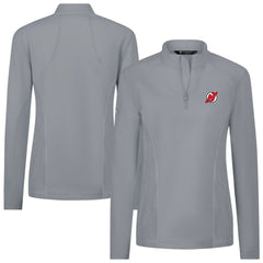 New Jersey Devils Levelwear Women's Upright Quarter-Zip Pullover - Gray | US 203145859