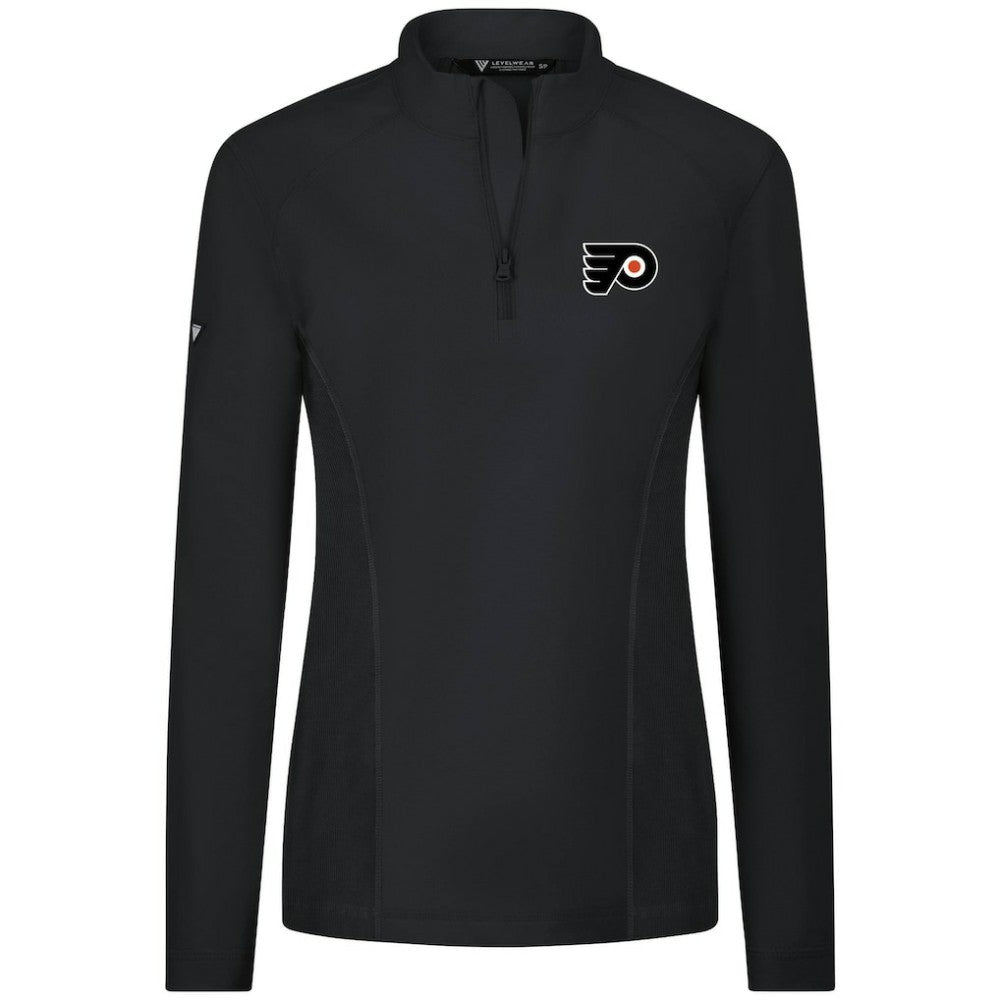 Philadelphia Flyers Levelwear Women's Upright Quarter-Zip Pullover - Black | US 203145860