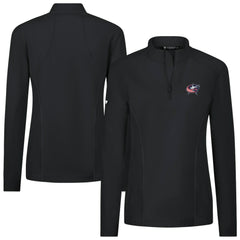 Columbus Blue Jackets Levelwear Women's Upright Quarter-Zip Pullover - Black | US 203145871