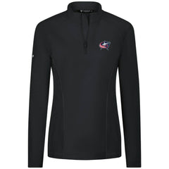 Columbus Blue Jackets Levelwear Women's Upright Quarter-Zip Pullover - Black | US 203145871