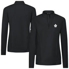Toronto Maple Leafs Levelwear Women's Upright Quarter-Zip Pullover - Black | US 203145874