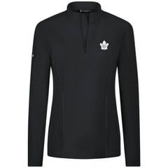 Toronto Maple Leafs Levelwear Women's Upright Quarter-Zip Pullover - Black | US 203145874