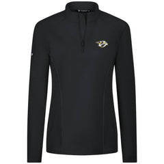 Nashville Predators Levelwear Women's Upright Quarter-Zip Pullover - Black | US 203145875