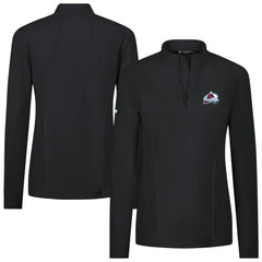 Colorado Avalanche Levelwear Women's Upright Quarter-Zip Pullover - Black | US 203145880