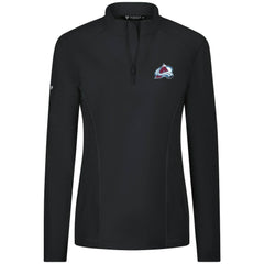 Colorado Avalanche Levelwear Women's Upright Quarter-Zip Pullover - Black | US 203145880