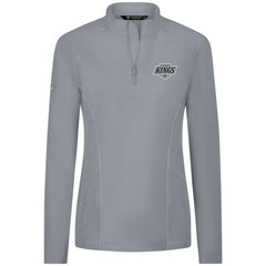 Los Angeles Kings Levelwear Women's Upright Quarter-Zip Pullover - Gray | US 203145884