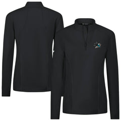 San Jose Sharks Levelwear Women's Upright Quarter-Zip Pullover - Black | US 203145885