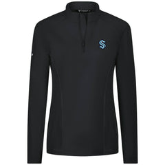 Seattle Kraken Levelwear Women's Upright Quarter-Zip Pullover - Black | US 203145891