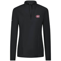 Montreal Canadiens Levelwear Women's Upright Quarter-Zip Pullover - Black | US 203145894