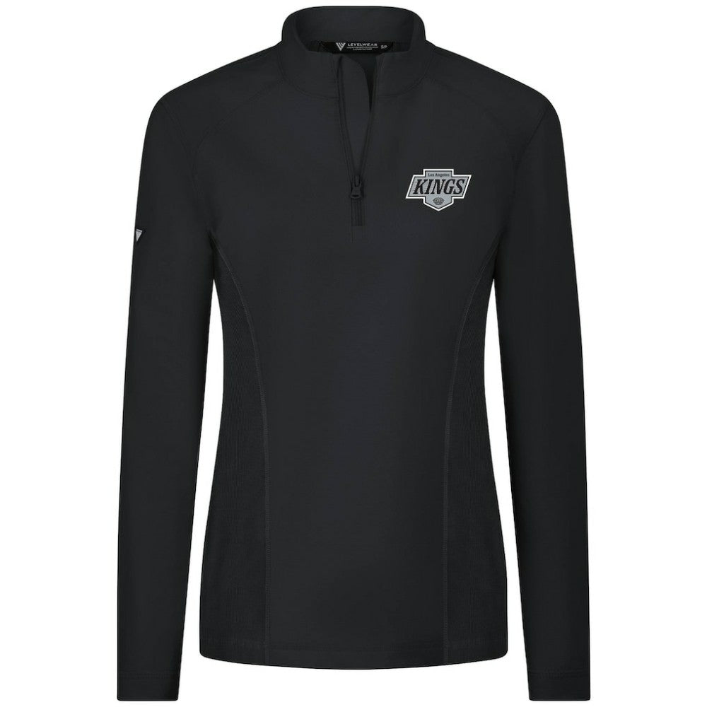 Los Angeles Kings Levelwear Women's Upright Quarter-Zip Pullover - Black | US 203145895