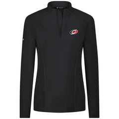 Carolina Hurricanes Levelwear Women's Upright Quarter-Zip Pullover - Black | US 203145897