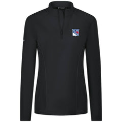 New York Rangers Levelwear Women's Upright Quarter-Zip Pullover - Black | US 203145902