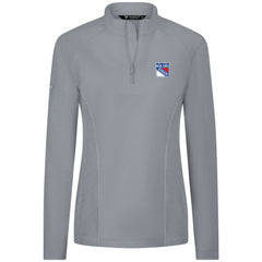 New York Rangers Levelwear Women's Upright Quarter-Zip Pullover - Gray | US 203145907
