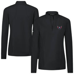 Washington Capitals Levelwear Women's Upright Quarter-Zip Pullover - Black | US 203145909