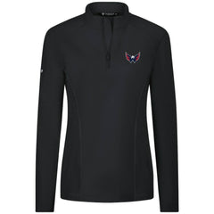 Washington Capitals Levelwear Women's Upright Quarter-Zip Pullover - Black | US 203145909