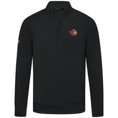 Ottawa Senators Levelwear Upright Tri-Blend Quarter-Zip Pullover - Black | US 203145911