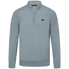 Edmonton Oilers Levelwear Upright Tri-Blend Quarter-Zip Pullover - Gray | US 203145912