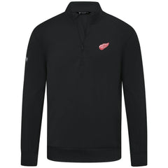 Detroit Red Wings Levelwear Upright Tri-Blend Quarter-Zip Pullover - Black | US 203145914
