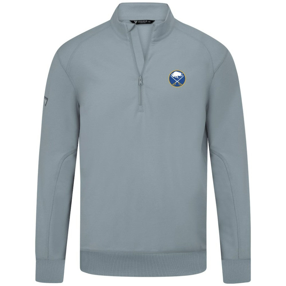 Buffalo Sabres Levelwear Upright Tri-Blend Quarter-Zip Pullover - Gray | US 203145920