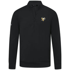 Pittsburgh Penguins Levelwear Upright Tri-Blend Quarter-Zip Pullover - Black | US 203145922