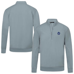 Toronto Maple Leafs Levelwear Upright Tri-Blend Quarter-Zip Pullover - Gray | US 203145929