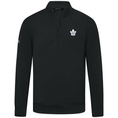Toronto Maple Leafs Levelwear Upright Tri-Blend Quarter-Zip Pullover - Black | US 203145930