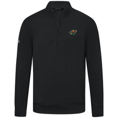 Minnesota Wild Levelwear Upright Tri-Blend Quarter-Zip Pullover - Black | US 203145945