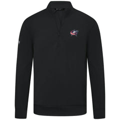 Columbus Blue Jackets Levelwear Upright Tri-Blend Quarter-Zip Pullover - Black | US 203145947