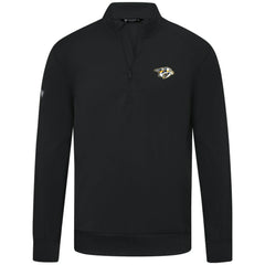 Nashville Predators Levelwear Upright Tri-Blend Quarter-Zip Pullover - Black | US 203145950