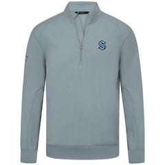 Seattle Kraken Levelwear Upright Tri-Blend Quarter-Zip Pullover - Gray | US 203145952