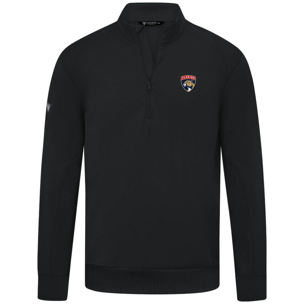 Florida Panthers Levelwear Upright Tri-Blend Quarter-Zip Pullover - Black | US 203145956