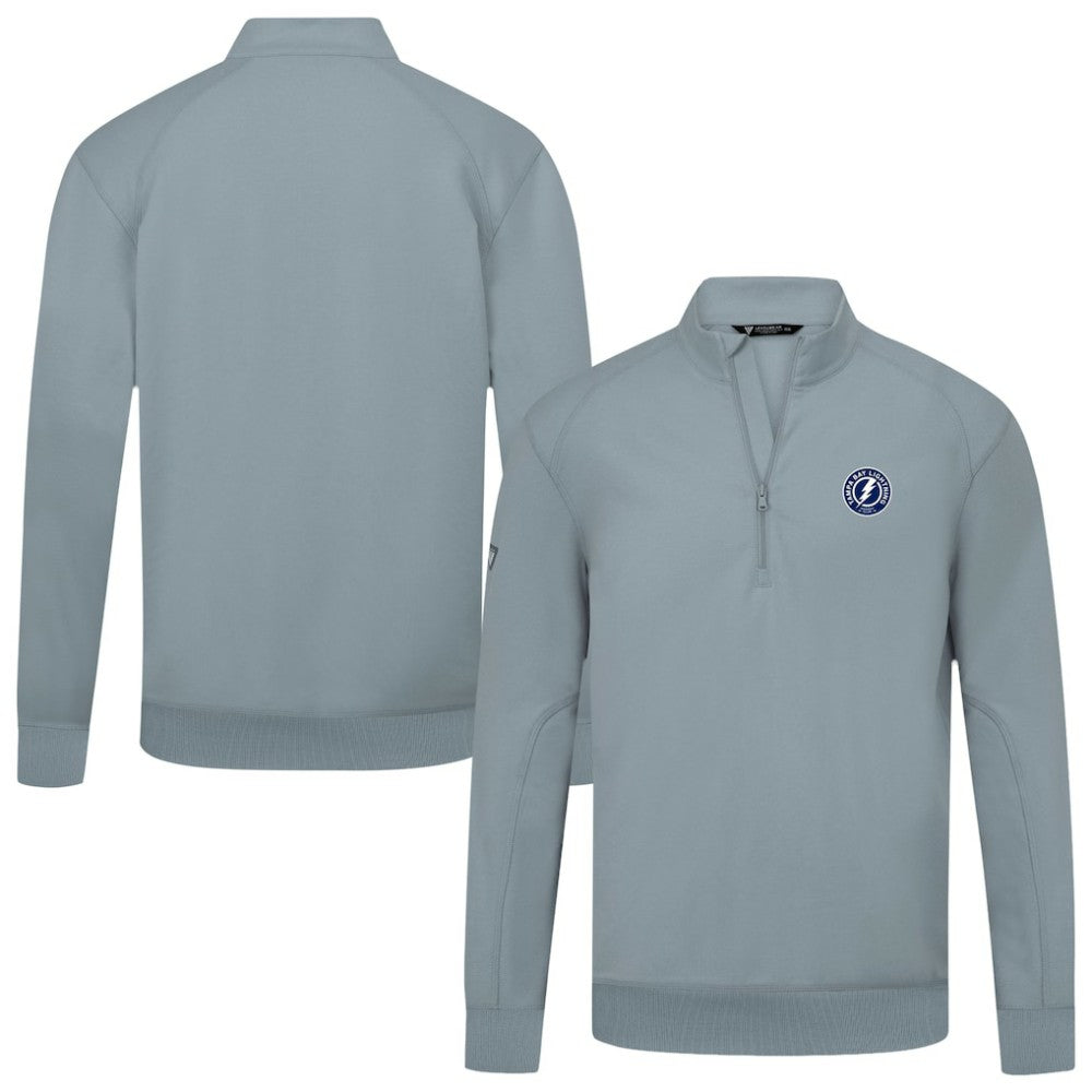 Tampa Bay Lightning Levelwear Upright Tri-Blend Quarter-Zip Pullover - Gray | US 203145958