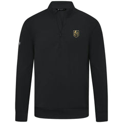 Vegas Golden Knights Levelwear Upright Tri-Blend Quarter-Zip Pullover - Black | US 203145960