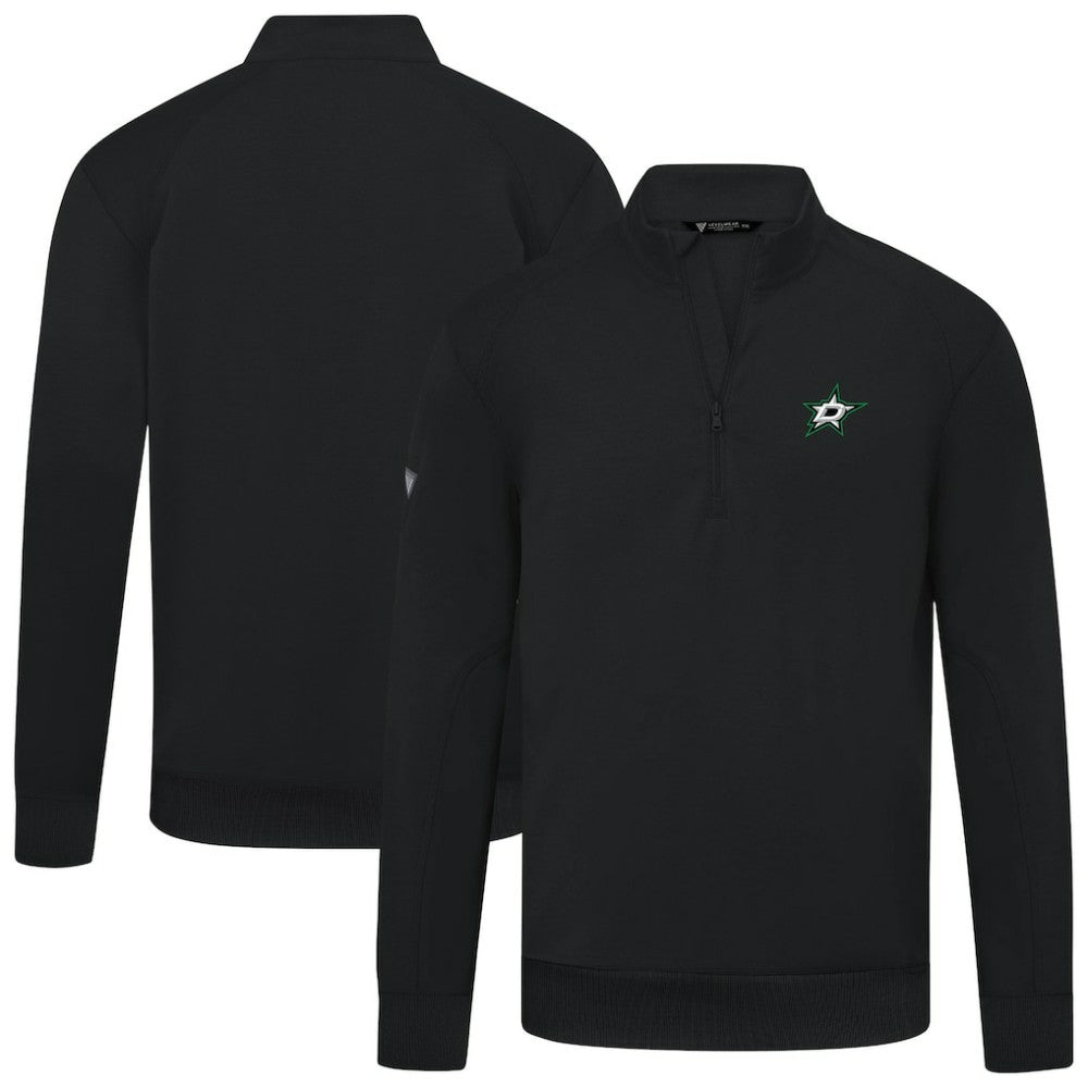 Dallas Stars Levelwear Upright Tri-Blend Quarter-Zip Pullover - Black | US 203145968