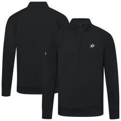 Dallas Stars Levelwear Upright Tri-Blend Quarter-Zip Pullover - Black | US 203145968