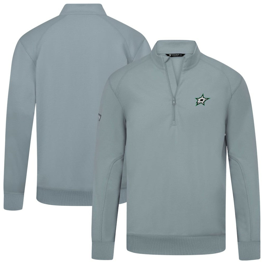 Dallas Stars Levelwear Upright Tri-Blend Quarter-Zip Pullover - Gray | US 203145969