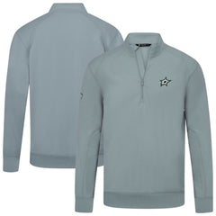 Dallas Stars Levelwear Upright Tri-Blend Quarter-Zip Pullover - Gray | US 203145969