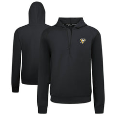 Pittsburgh Penguins Levelwear Technic Quarter-Zip Pullover Hoodie - Black | US 203145975