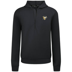 Pittsburgh Penguins Levelwear Technic Quarter-Zip Pullover Hoodie - Black | US 203145975