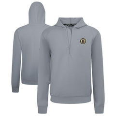 Boston Bruins Levelwear Technic Quarter-Zip Pullover Hoodie - Gray | US 203145978
