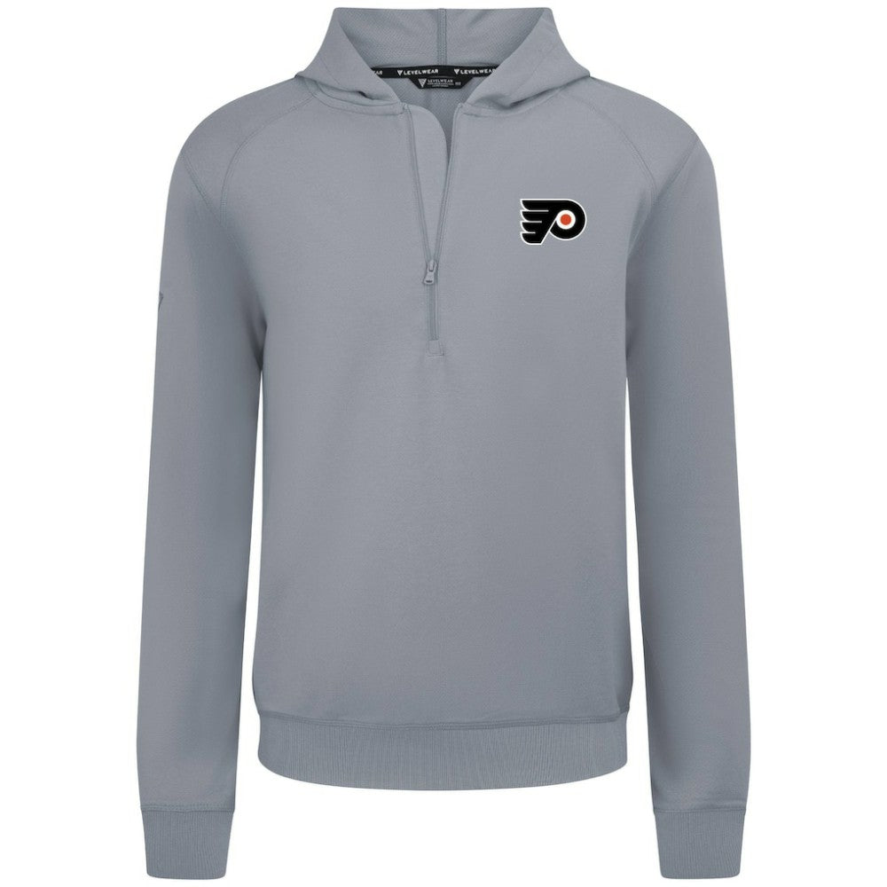 Philadelphia Flyers Levelwear Technic Quarter-Zip Pullover Hoodie - Gray | US 203145985