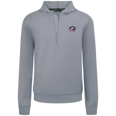 Columbus Blue Jackets Levelwear Technic Quarter-Zip Pullover Hoodie - Gray | US 203145989