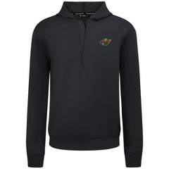 Minnesota Wild Levelwear Technic Quarter-Zip Pullover Hoodie - Black | US 203145996