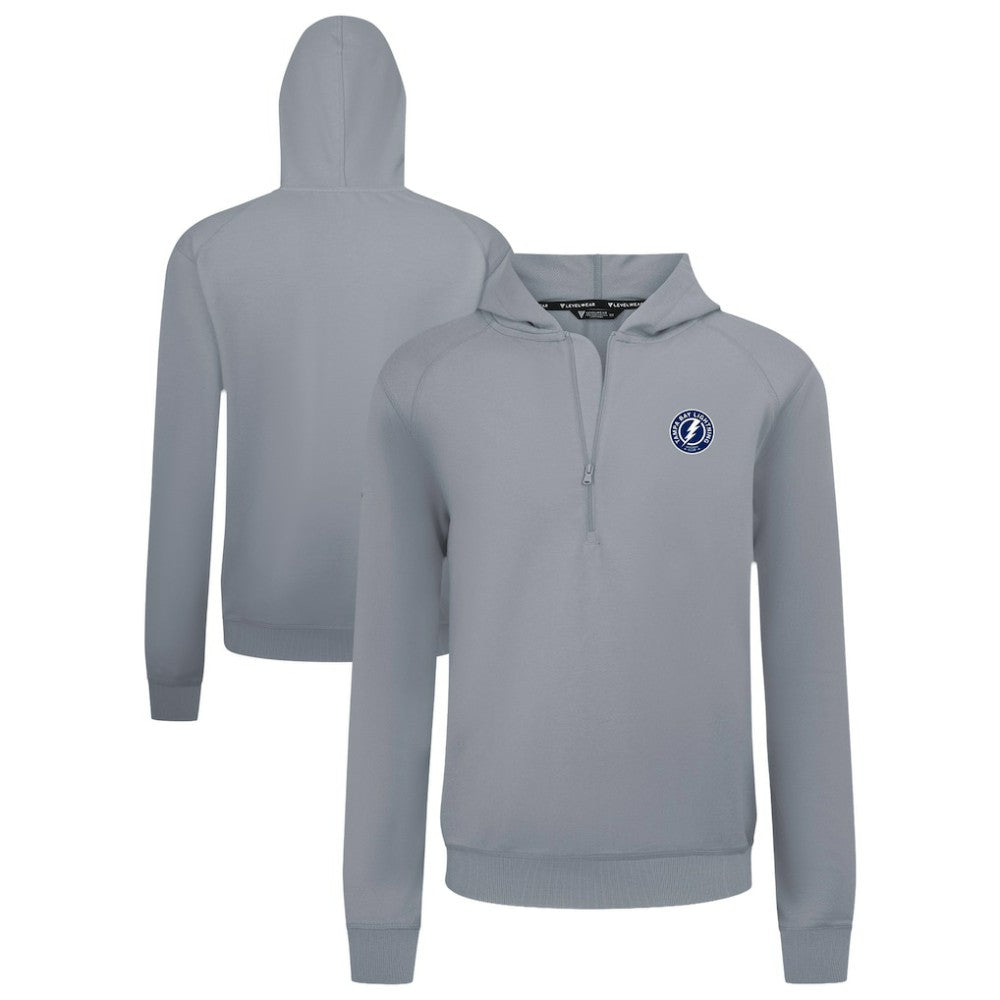 Tampa Bay Lightning Levelwear Technic Quarter-Zip Pullover Hoodie - Gray | US 203146002