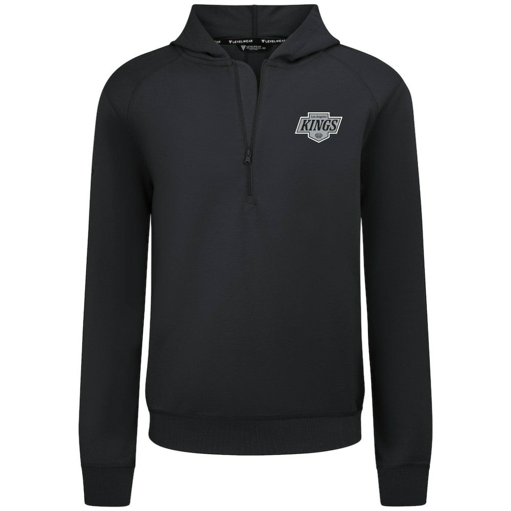 Los Angeles Kings Levelwear Technic Quarter-Zip Pullover Hoodie - Black | US 203146007