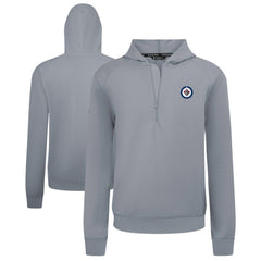 Winnipeg Jets Levelwear Technic Quarter-Zip Pullover Hoodie - Gray | US 203146012