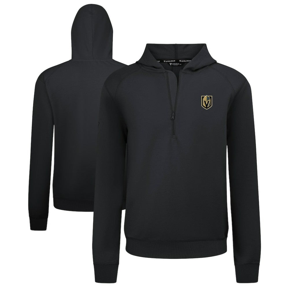 Vegas Golden Knights Levelwear Technic Quarter-Zip Pullover Hoodie - Black | US 203146013